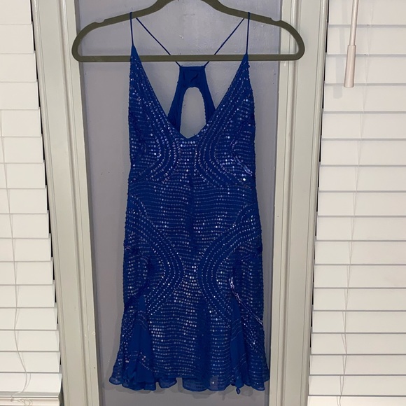 Free People Dresses & Skirts - Women’s Free People Blue Sequin Dress Size 4
